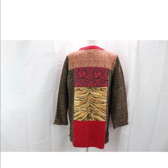 Vintage 1980's/90's Patchwork Tapestry Jacket - Picture 2 of 4